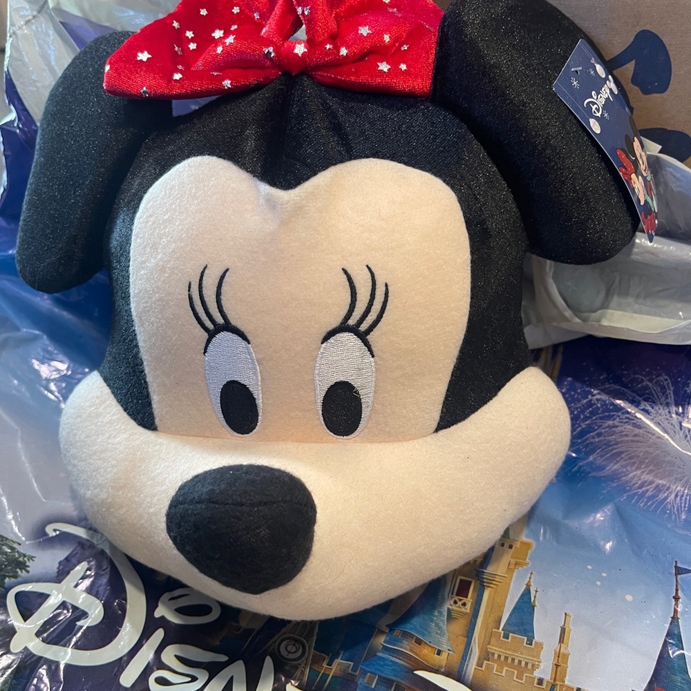 Disney Christmas Minnie Mouse Head Tree Topper